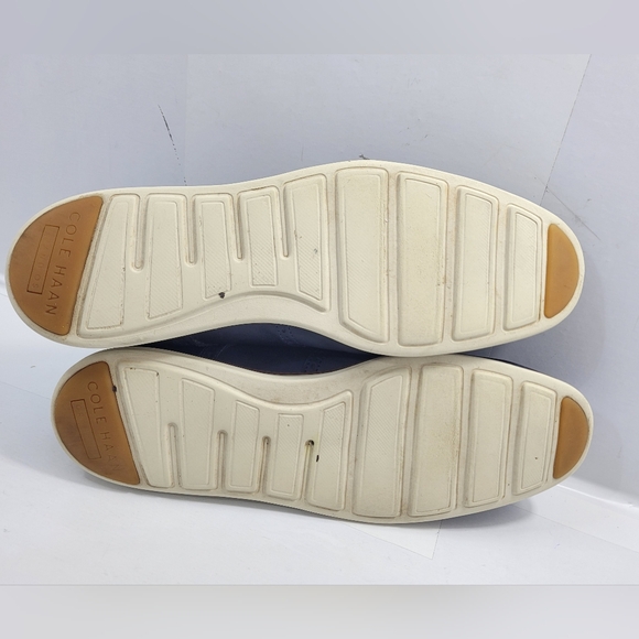 COLE HAAN ORIGINAL GRAND MEN SIZE 11.5M BLUE CASUAL WINGTIP OXFORD SHOES C30563 - Picture 9 of 15